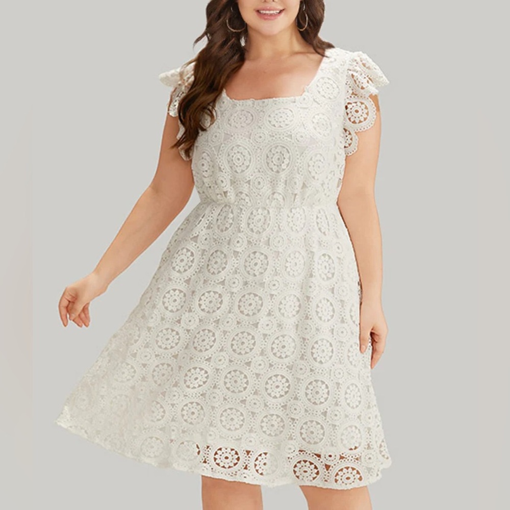 Bloomchic size 26 white lace dress nwt